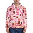 thumbnail image 2 of Lollipop Candy Macaroon Cupcake Hoodie Men Unisex 3d Fleece Hooded Sweatshirt Medium, 2 of 7