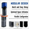 thumbnail image 4 of Aquarium Filter for Gallons Tank Internal Fish Tank Filter Powerful Pump Submersible for Large Fish Tanks Turtle Tanks Kois Aeration Deodorization Wave Making Decontamination F, 4 of 7