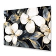 thumbnail image 2 of Designart "White Gold Exotic Plumeria Blooms Tropical Elegance" Floral Metal Wall Decor, 2 of 5