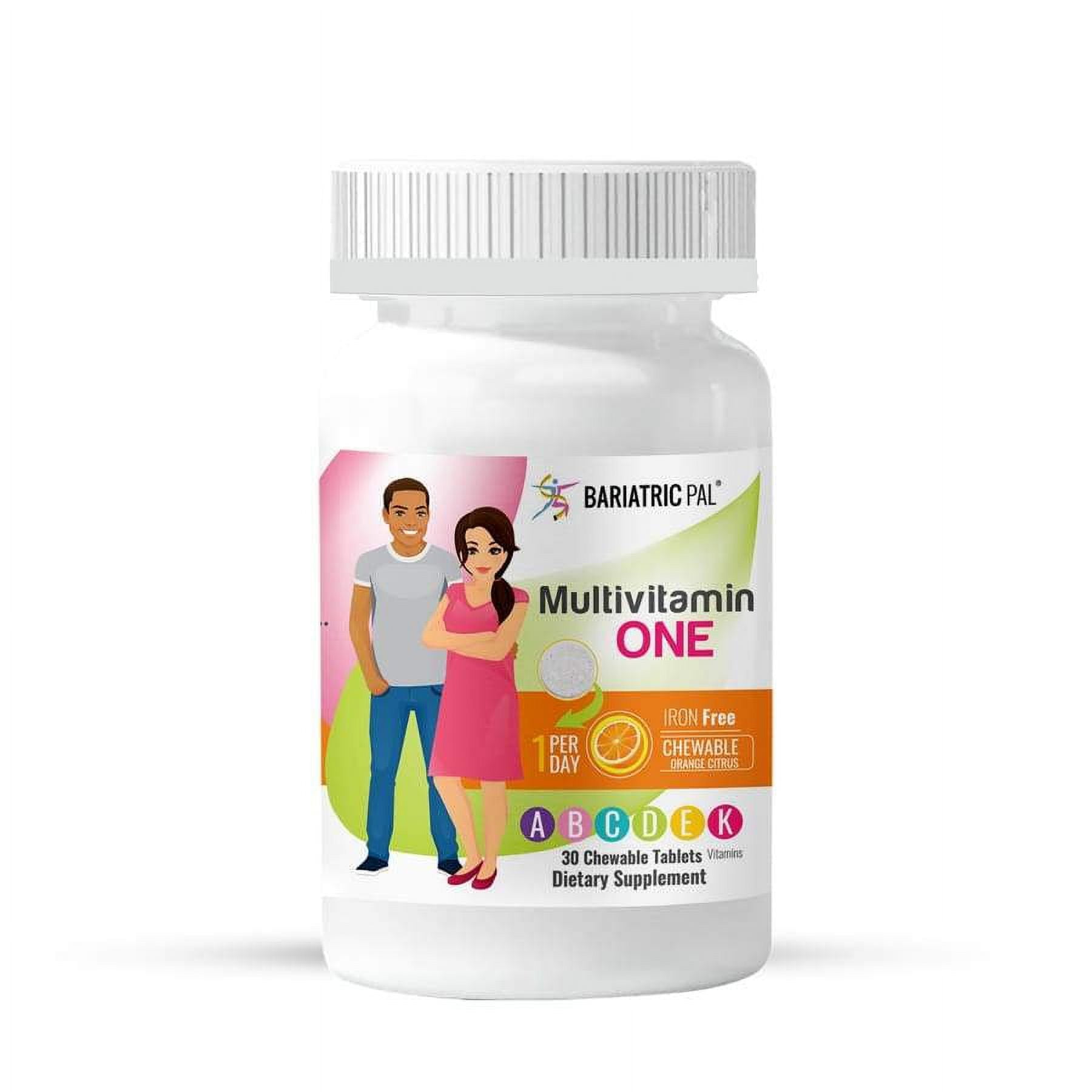 Gastric Bypass Complete Vitamin Pack - Chewables Size: 1-Month Supply, BariatricPal Multivitamin ONE: Orange Citrus Chewable - Iron Free, BariatricPal Calcium Citrate Soft Chews: Chocolate Mint