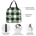thumbnail image 4 of Balery Green White Lumberjack Plaid Bolsa de Almuerzo Aislada – Caja de Almuerzo con Papel de Aluminio Grueso, Mantiene la Comida Fresca por 4 Horas, 4 of 8