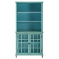 thumbnail image 3 of Linon Largo Display Cabinet - Antique Turquoise, 3 of 6