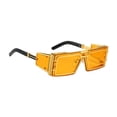 thumbnail image 2 of Gafas de sol cuadradas para mujer y hombre, decoración Steampunk, gafas clásicas de sol Naranja, 2 of 9