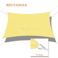 thumbnail image 1 of Sunshades Depot 13' x 16' Sun Shade Sail Rectangle Permeable Canopy Canary Light Yellow Custom Size Available Commercial Standard, 1 of 6