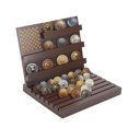 thumbnail image 1 of Soporte para Exhibición de Monedas Unique Bargains, Estuche de Madera para Monedas, Acomoda de 70 a 80 Monedas, Soporte para Monedas de Desafío para Coleccionistas, Color Rojo Marrón, 1 of 5