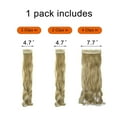 thumbnail image 3 of SAYFUT 18" 24" Curly Wavy 3 Pieces Full Head Blonde Mixed Clip in on Hair Extensions Hairpieces with 8 Clips for Women Beauty 200g, 3 of 7