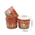 thumbnail image 3 of Ohmyroo 50-Pack Christmas Medium Size Cupcake Baking Cups Paper Liners Oven-Safe Muffin Cups For Home Baking Party Dessert Supplies Holiday Decoration, 3 of 6