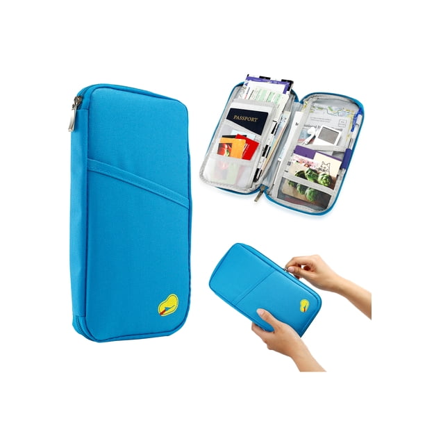Gearonic Travel Trip Passport Credit ID Card Cash Organizer Wallet