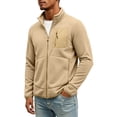 thumbnail image 5 of Men's Winter Warm Casual Jacket with Zipper Pockets Stand Collar Zip Up Golf Jackets Coat Windbreaker, 5 of 5