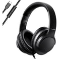 thumbnail image 2 of PYYNA-USB C Headphones Wired - USB-C/Type C Over Ear Headphone with Microphone, HD Stereo Sound - Foldable & Lightweight Black Wired Headphone for iPhone 15-16/Samsung/Type-C Laptop/Tablet, 2 of 4