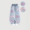 thumbnail image 4 of Girls Jeans Elastic Waist Pull-On Denim Pants Comfy Stretchy Soft Streetwear Trousers Back To School Clothes for Girls, 4 of 9