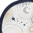 thumbnail image 3 of Sweet Jojo Designs Star and Moon Boy or Girl Baby Playmat Tummy Time Infant Play Mat - Navy Blue, Gold, and Grey Celestial Sky Stars Gender Neutral Unisex, 3 of 4