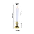 thumbnail image 6 of BalsaCircle 6 White 10" LED Taper Candles Lights Gold Candle Holders Wedding Party Centerpieces Decorations, 6 of 7