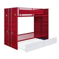 thumbnail image 2 of Acme Cargo Metal Frame Twin over Twin Bunk Bed, Multiple Colors, 2 of 5