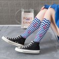 thumbnail image 5 of Naloa Nautical Anchors Thigh High Socks Extra Long Stretchy Sock Women Over Knee High Opaque Stocking Daily Wear, 5 of 6
