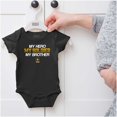 thumbnail image 5 of US Army Logo My Brother Hero Soldier Romper Boys or Girls Infant Baby Brisco Brands 12M, 5 of 6