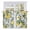 Lemon Yellow, variant on Lemon Bird Tier Curtains, Watercolor Yellow Green Foliage Flower Leaf Light Filtering Kitchen Curtains, 2Pcs Rod Pocket Half Window Treatments Panels for Sink Cafe Cabinet Basement 27.5x45 Inches