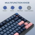 thumbnail image 6 of EPOMAKER SKYLOONG GK75 Mechanical Keyboard Lite Gasket-Like Mount Wired Hot Swappable Programmable Gaming Keyboard with A Rotary Knob, Win/Mac Compatible(Gateron Optical Brown), 6 of 7