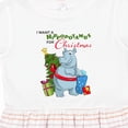 thumbnail image 4 of Inktastic I Want a Hippopotamus for Christmas Girls Toddler Dress, 4 of 5