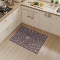 thumbnail image 2 of ODIKA 3'x5' Washable Accent Rug Pet Friendly, Non-Shedding Mat Boho Allover Blossom Vine Design Faded Antique Style Decorative for Bedside, Nursery Room, 2 of 7