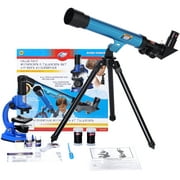 Eastcolight Deluxe Microscope And Telescope Outdoor Explorer Kit Science Educational Toys Biological Chemistry Lad Toys Gifts, Best for 8+ Year Old Kids Boy and Girl