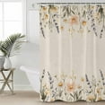 thumbnail image 2 of Small Stall Shower Curtain 36x72 Inch Narrow Half Size Daisy Botanical Bath Curtains Bathroom Decor Vintage Farmhouse Floral Waterproof Fabric Shower Curtain Set with Hooks 36 Inch, 2 of 6