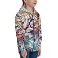 thumbnail image 5 of Pofeuu Vibrant Leopard In Flowers Print Teenage Zipper Hoodie Sweatshirts Hooded Casual Jackets With Pocket For Boys Girls-Medium, 5 of 6