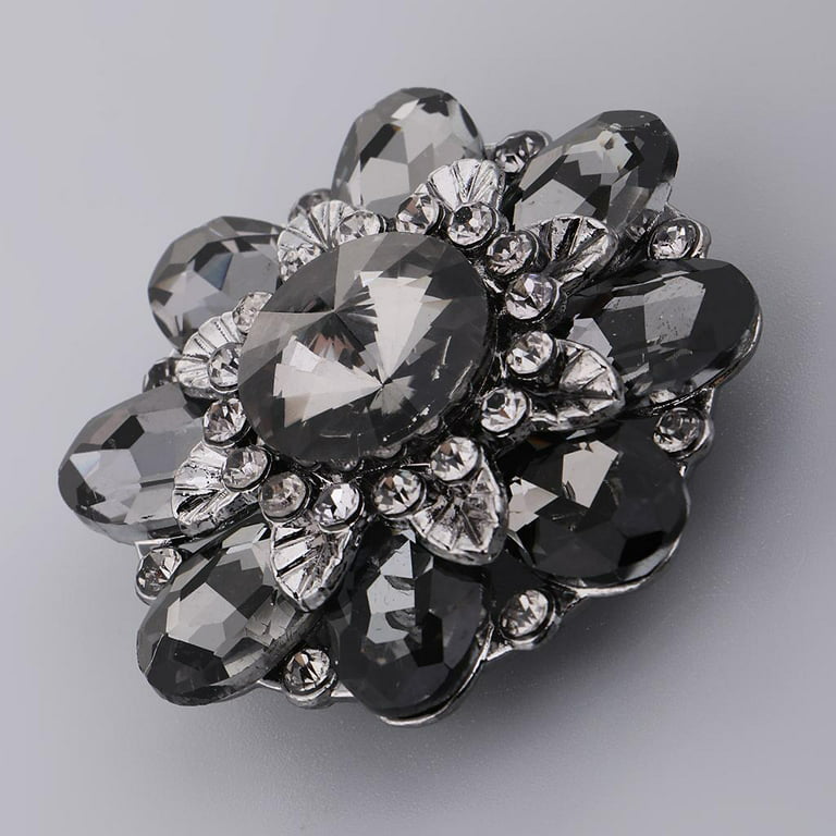 custom flower diamante crystal rhinestone buttons