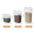 Extra Large Plastic Food Storage Containers with Lids for Flour & Sugar