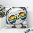 thumbnail image 6 of Rateoe Panda with Sun glasses Pattern Throw Pillow Cover Premium Pillow Stuffer Sham Square for Decorative Cushion Bed Couch Sofa(Pillow insert not included), 6 of 8