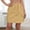 Yellow, variant on Women's Casual Solid Color Cargo Mini Skirt Elastic Waist Drawstring Button Detail Side Pockets Yellow