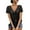Black, variant on Summer Women's Crochet Beach Cover Up Lace-Up Drawstring Poncho Top Beachwear Swimsuit Bikini Dress-Up