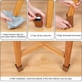 thumbnail image 3 of Furniture Risers 2 Inch. Bed Raisers Square Brown 5cm Sofa Riser. Adhesive Bed Riser. Table Riser. Chair Riser 4-Pack. for Furniture Raisers 1.4 Inches in Diameter. Heavy-Duty Couch Extends, 3 of 5