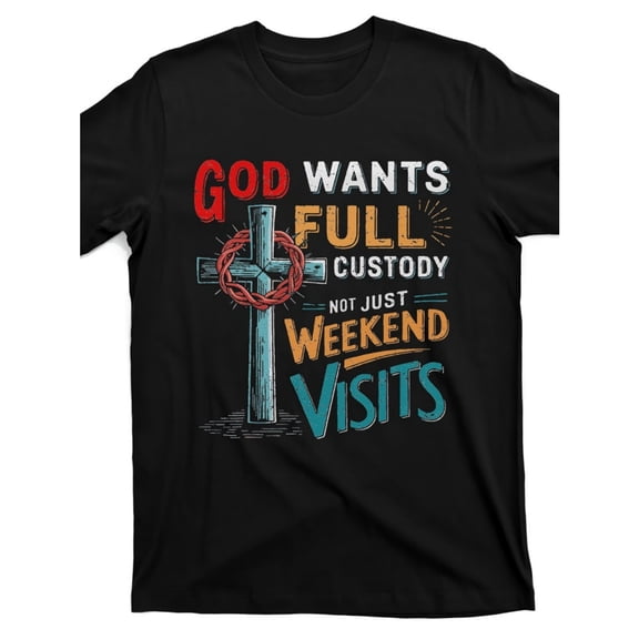 Men's 100% Cotton T-Shirt 180gsm - Christian Faith Statement T-Shirt Tee Cross Design, Black Comfortable Breathable Soft Tee, Gift for Men