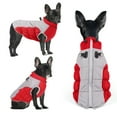thumbnail image 5 of Large Dog Jacket with D-Ring, Dog Windproof Coat Raincoat,Pet Apparel Outfit with Reflective Strips, Winter Warm Vest for Medium Large Dog Red 2XL, 5 of 6