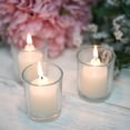 thumbnail image 6 of Efavormart 12 Pack | Ivory Votive Candle and Clear Glass Votive Holder Candle Set, 6 of 7