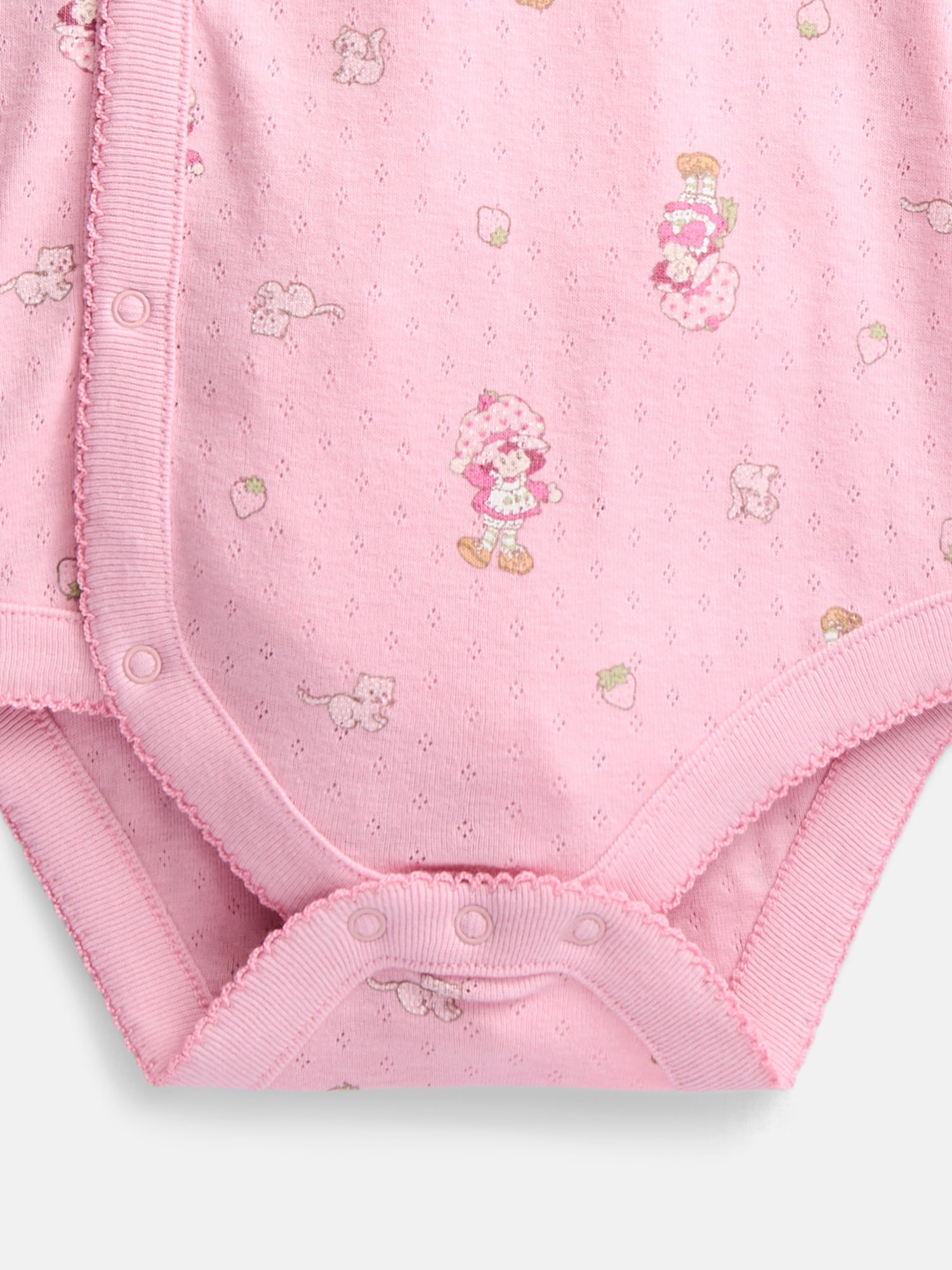 Strawberry Shortcake Unisex Baby Allover Print Take Me Home Layette Outfit Set, 4-Piece, Sizes Preemie-6/9M