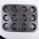 thumbnail image 1 of Juego de 2 moldes para muffins Sincero de silicona antiadherentes para 24 muffins negro, 1 of 5