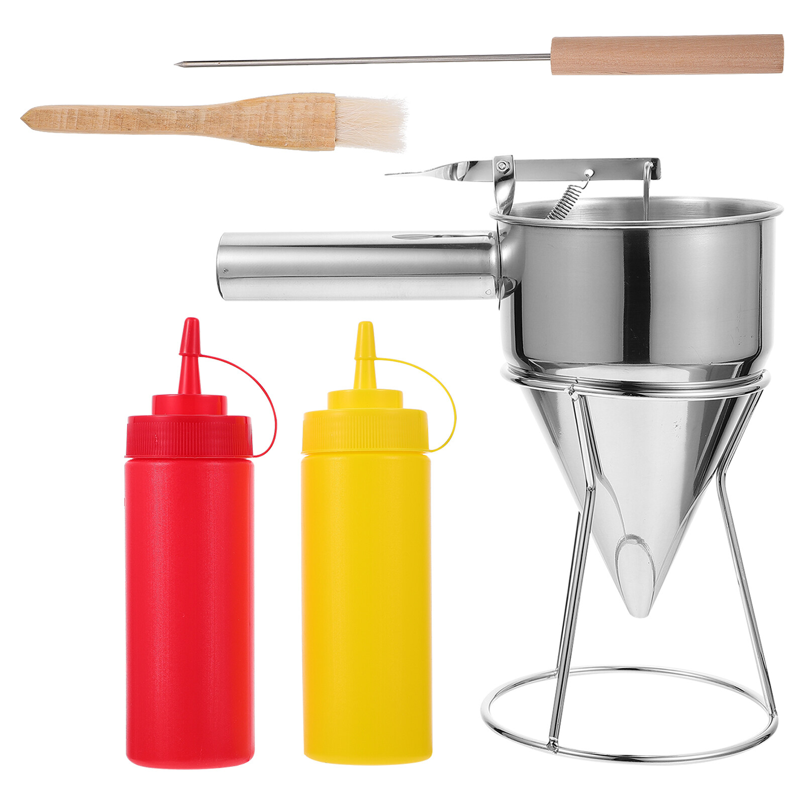 Funnel Dispenser Pancake Funnels Octopus Filters Takoyaki Strainers