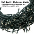 thumbnail image 4 of 108FT 300LED Christmas Tree Fairy String Lights with Remote & Timer 12 Modes for Wedding Holiday Party Patio Garden Home Decor, 4 of 8