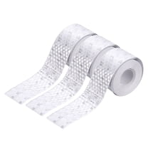 Uxcell 3 Rolls Reflective Tape 1" x 118" High Visibility Adhesive Stickers for Trailer Trucks Bike, Silver