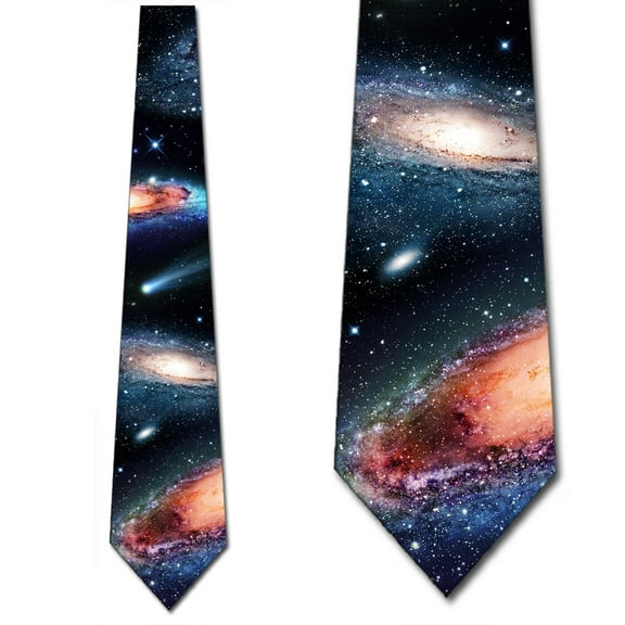 Space Ties Mens Galaxy Universe Space Neckties by Three Rooker