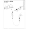 thumbnail image 3 of Kingston Brass KX1058SE Victorian Hand Shower Kit, Brushed Nickel, 3 of 4