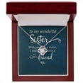 thumbnail image 1 of To My Sister Wonderful Sister Infinity Knot Necklace Message Card, 1 of 7