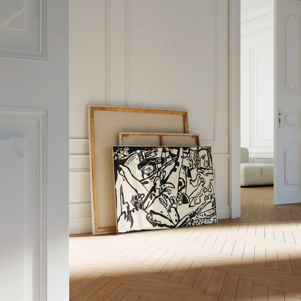 Kandinsky Composition 2 Modern Wall Art Print Modern Living Room And Office Decor