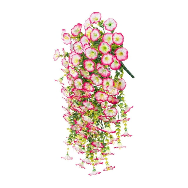 Planta artificial colgante decorativa hecha a mano con gotas de lágrimas robadas de primavera. Rosa