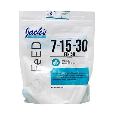 Nutrients 7-15-30 Finish Water-Soluble Fertilizer for Strong Finished Plants Grown in Continuous Liquid Feed Programs, 2.2Lbs