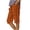 Orange1, variant on Ruimatai Women's Summer Loose Straight Leg Pants with Pockets Side Slit Buttons Five Quarter Casual Floral Print Comfy Beach Trousers