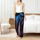 thumbnail image 4 of Balery Futuristic Purple Panther Pantalones de pijama para mujer, pijamas ultraligeros, pantalones de estar por casa-Large, 4 of 6