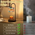 thumbnail image 6 of Candle Warmer Lamp with Timer, Cinematic Cat Blue Pink Arches Non-slip Wireless Remote Control Wax Melts Warmer with 4 Bulbs for Home Office Dorm, Birthday Gifts for Women, 6 of 7